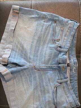 Universal Thread Light Blue Rolled Hem Denim Shorts